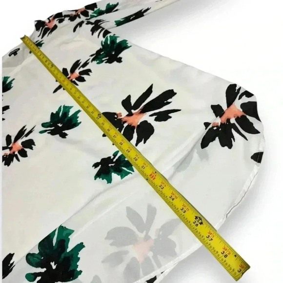 Who What Wear Knee Length Shift White Fully Lined Lightweight Floral Print Sress - Picture 9 of 16